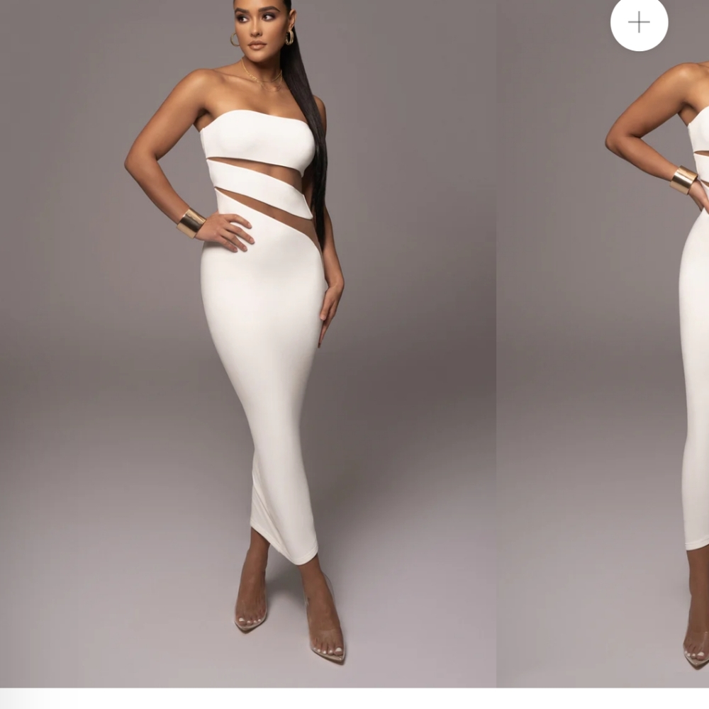 White midi JLuxLabel dress